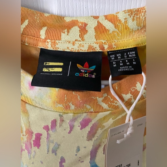 NWT NEW Adidas Pharrell Williams Human T-Shirt Men's Size Medium Tie-Dye ￼ - Picture 3 of 5